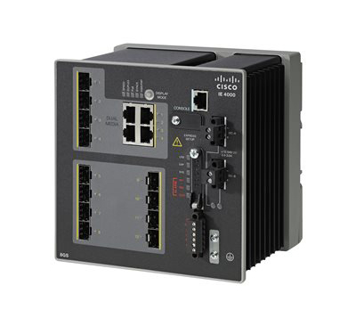 IE-4000-8GS4G-E - Cisco IE4000 8-Ports 1000Base-X 4 xGE Combo uplink GbE Network Switch