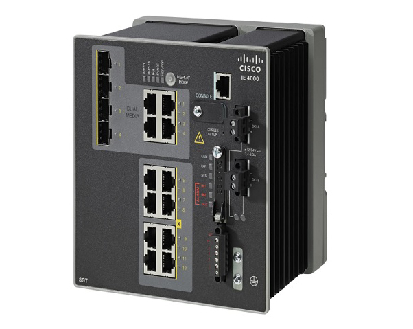 IE-4000-8GT4G-E - Cisco IE4000 8-Ports 10/100/1000Base-T GbE Network Switch