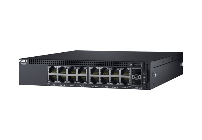 210-AIEK Dell PowerConnect X1018 16-Port 16 x 10/100/1000 + 2 x Gigabit SFP Managed Switch