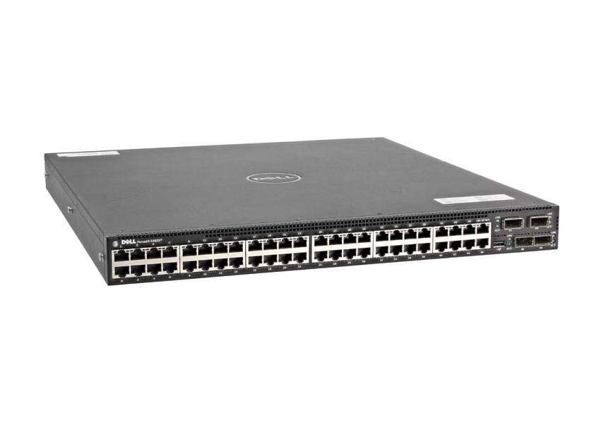 5H4H5 Dell Force10 S4820T 48-Ports 10GbE 10GBase-T RJ-45 4 x QSFP 40GB Network Switch