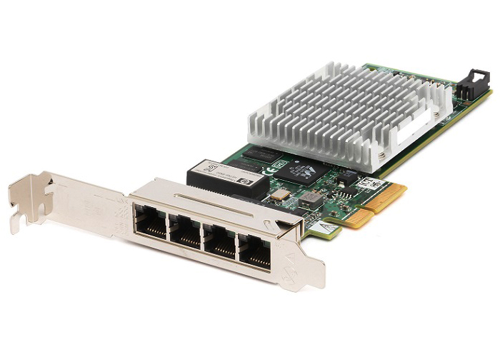 615729-B21 - HP 4-Port 1GB/s 100Base-TX/1000Base-T RJ-45 PCI-Express 2.1 x4 Network Adapter
