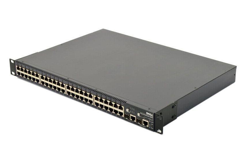 8H430 Dell PowerConnect 3348 48-Ports 10/100 2 xSFP 2 x10/100/1000 Fast Ethernet Switch