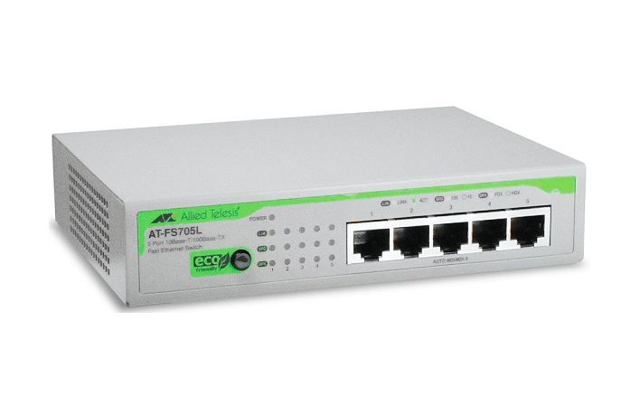 990-004856-50 Allied Telesis GS910 AT-GS910/5 5 x Ports Un GE Switch