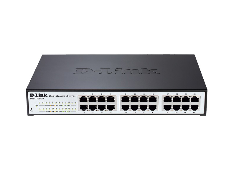 DGS-1100-24 D-Link EasySmart 24-Ports x 1000Base-T Gigabit Ethernet Switch