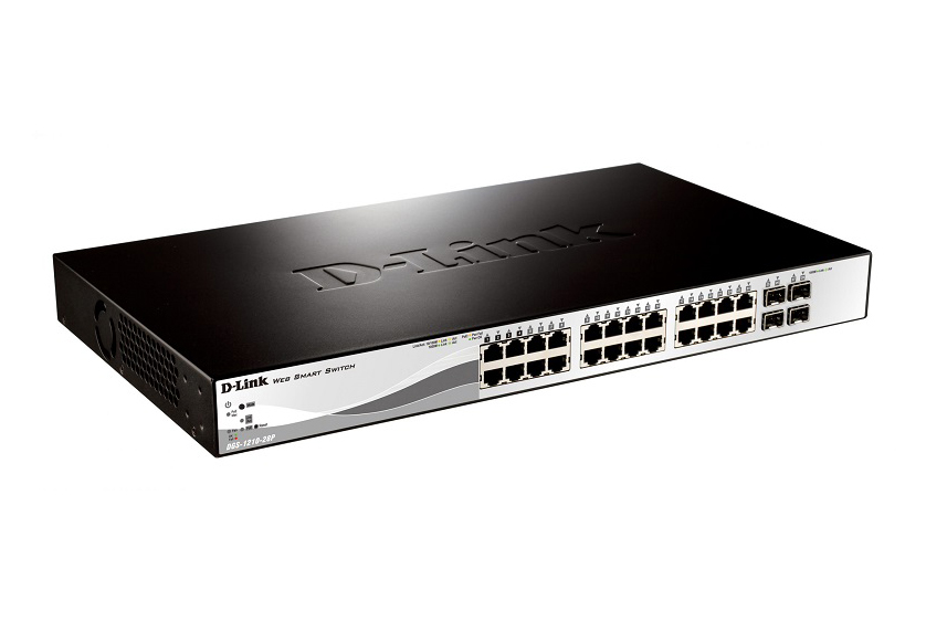 DGS-1510-28 D-Link 28-Port 24 x10/100/1000BASE-T 4 x10G SFP+ Stackable Gigabit Switch