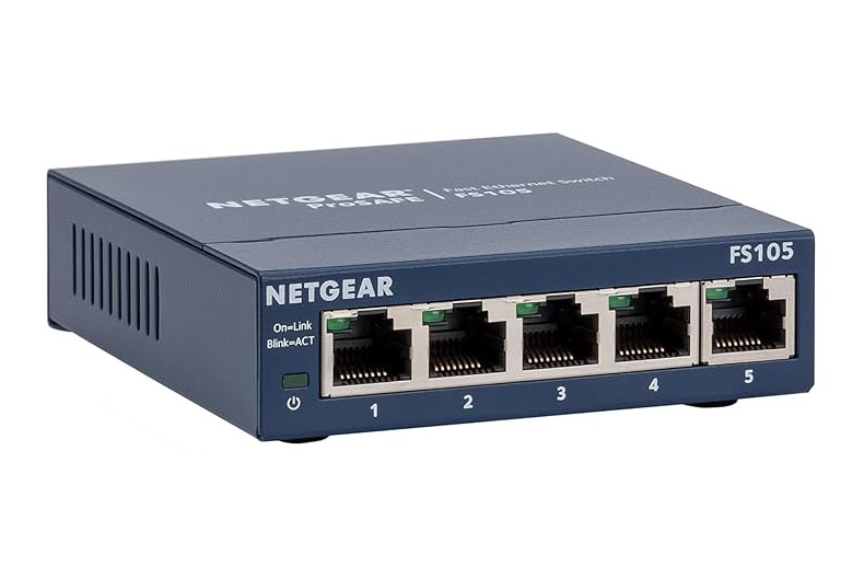 FS105BDL1NA Netgear ProSafe FS100 FS105 5 x Ports 10/100Base-TX Desktop Fast Ethernet Switch