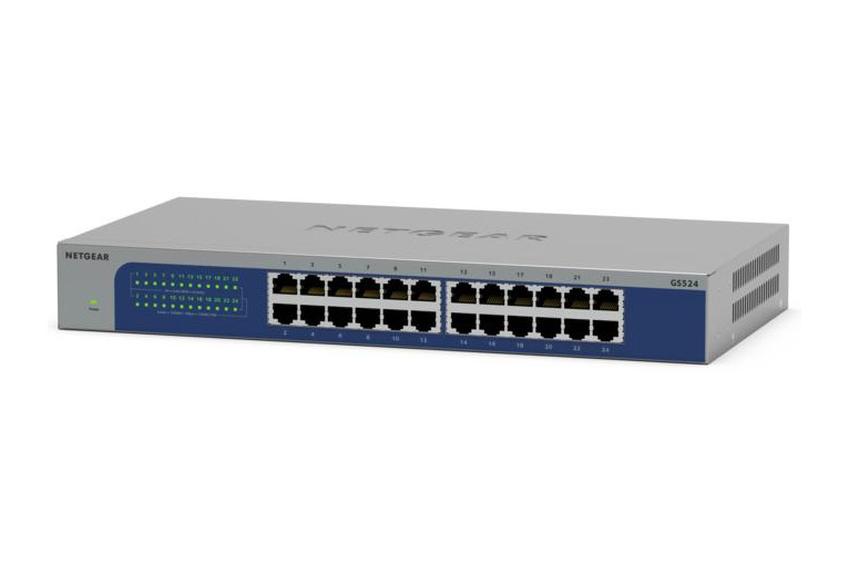 JGS524UK Netgear ProSafe JGS524 24 x Ports 10/100/1000Base-T Rackmount GbE Switch