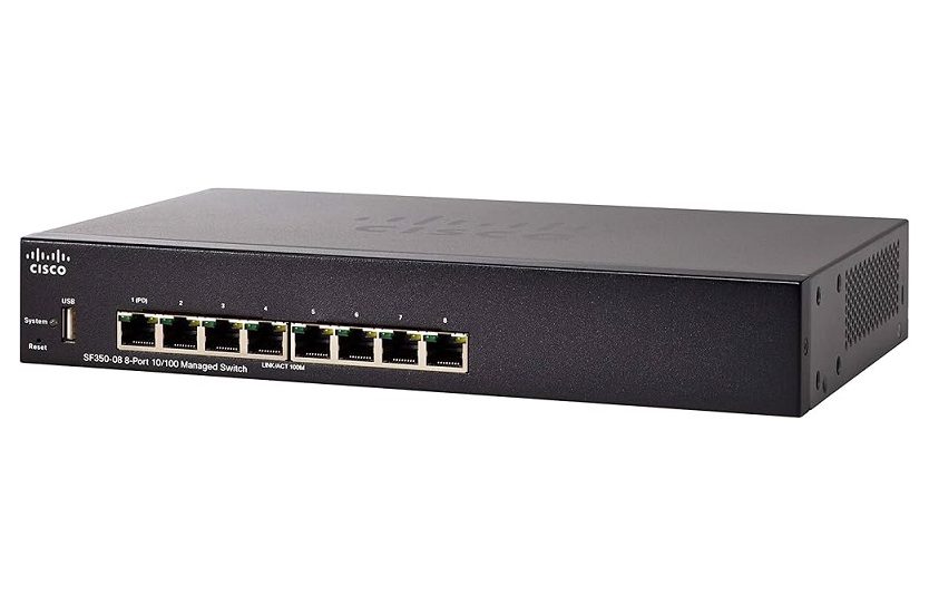 SF302-08PP Cisco SF302 8-Ports PoE+ 10/100Base-T 2 xCombo Fast Ethernet Network Switch