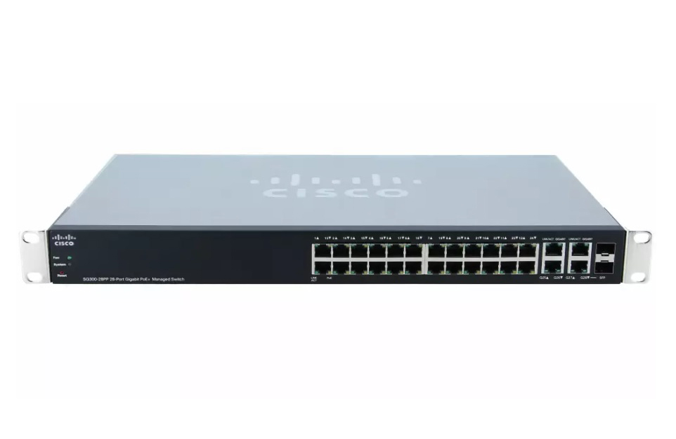 SG350X-24PD-K9-NA Cisco SG350X 24-Port 20 x RJ-45 10/100/1000Base-T PoE+ GBE Switch