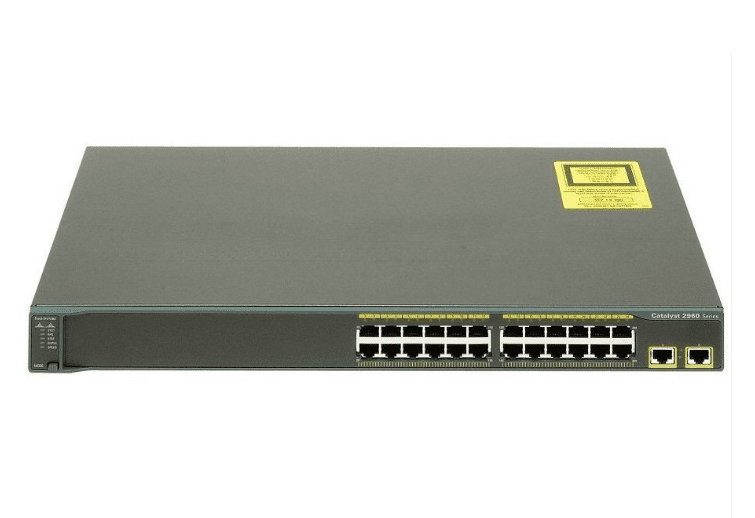 WS-C2960-24LT-L-RF Cisco Catalyst 2960 24-Port x10/100 2 x10/100/1000 Rackmount Managed Switch