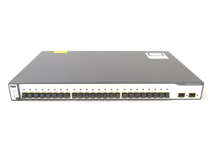 WS-C3750X-24P-S-RF Cisco Catalyst 3750X-24P-S 24-Port x10/100/1000 PoE Rackmount Managed Switch